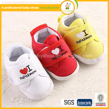 2015 hot sale fashion beautiful free shipping sweet girl cotton shoes comfortable design fabric baby shoes